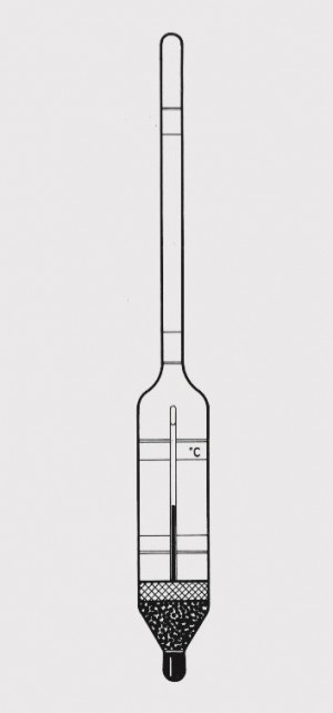 Lihoměry laboratorní s teploměrem - povinné ověření