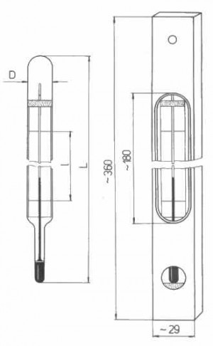 Refrigeration thermometer